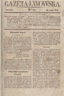 Gazeta Lwowska. 1841, nr 24
