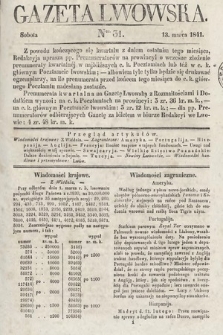 Gazeta Lwowska. 1841, nr 31