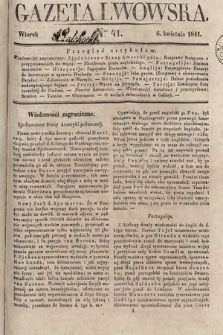 Gazeta Lwowska. 1841, nr 41