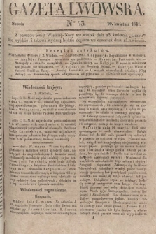Gazeta Lwowska. 1841, nr 43