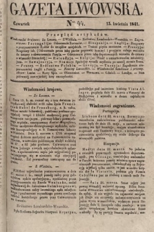 Gazeta Lwowska. 1841, nr 44