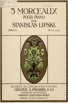 5 morceaux : pour piano. Op. 8 [nr] 5, IIème Mazourka