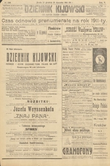 Dziennik Kijowski : pismo polityczne, społeczne i literackie. 1910, nr 338