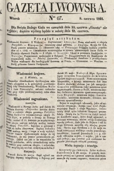 Gazeta Lwowska. 1841, nr 67