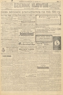 Dziennik Kijowski : pismo polityczne, społeczne i literackie. 1910, nr 343