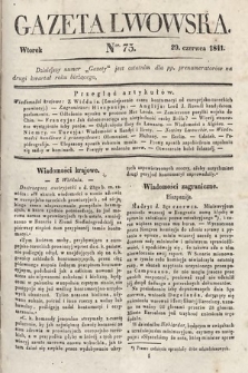 Gazeta Lwowska. 1841, nr 75