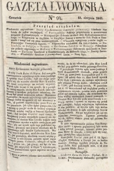 Gazeta Lwowska. 1841, nr 94