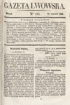 Gazeta Lwowska. 1841, nr 111