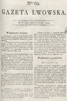 Gazeta Lwowska. 1813, nr 60