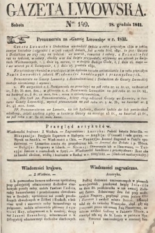 Gazeta Lwowska. 1841, nr 149