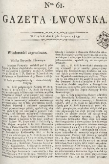 Gazeta Lwowska. 1813, nr 61