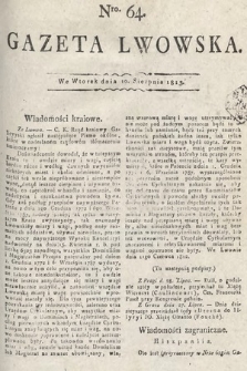 Gazeta Lwowska. 1813, nr 64