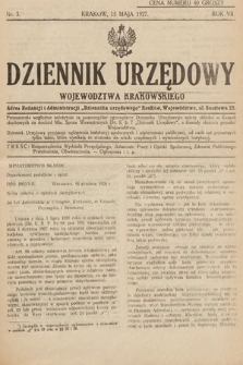 Dziennik Urzędowy Województwa Krakowskiego. 1927, nr 3