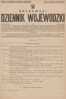 Krakowski Dziennik Wojewódzki. 1928, nr 4