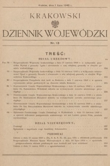 Krakowski Dziennik Wojewódzki. 1946, nr 13