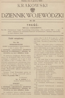 Krakowski Dziennik Wojewódzki. 1946, nr 26