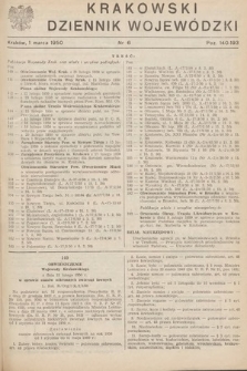 Krakowski Dziennik Wojewódzki. 1950, nr 6