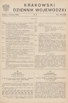 Krakowski Dziennik Wojewódzki. 1950, nr 8