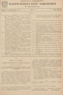 Dziennik Urzędowy Wojewódzkiej Rady Narodowej w Krakowie. 1963, nr 11