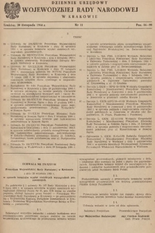Dziennik Urzędowy Wojewódzkiej Rady Narodowej w Krakowie. 1964, nr 11
