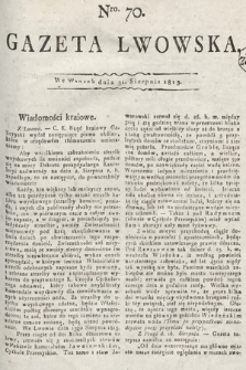 Gazeta Lwowska. 1813, nr 70