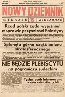 Nowy Dziennik (wydanie wieczorne). 1938, nr 281