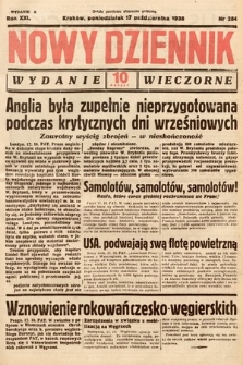 Nowy Dziennik (wydanie wieczorne). 1938, nr 284