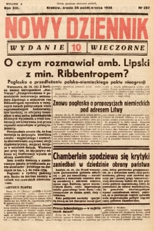 Nowy Dziennik (wydanie wieczorne). 1938, nr 293