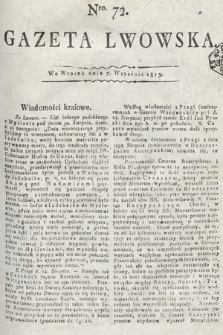 Gazeta Lwowska. 1813, nr 72