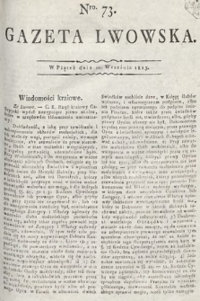 Gazeta Lwowska. 1813, nr 73