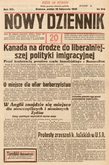 Nowy Dziennik. 1938, nr 316