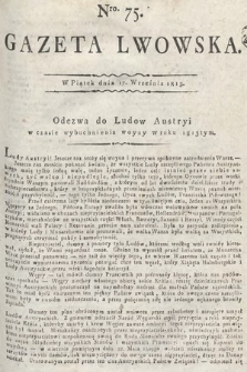 Gazeta Lwowska. 1813, nr 75