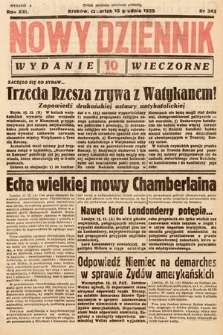 Nowy Dziennik (wydanie wieczorne). 1938, nr 343