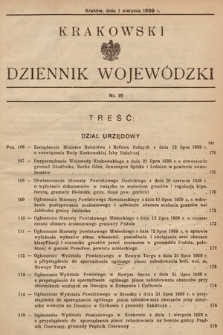 Krakowski Dziennik Wojewódzki. 1939, nr 16