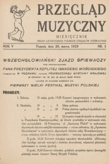 Przegląd Muzyczny. 1929, nr 3