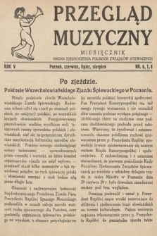 Przegląd Muzyczny. 1929, nr 6-8