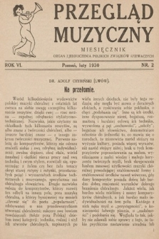 Przegląd Muzyczny. 1930, nr 2