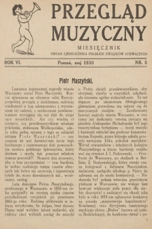 Przegląd Muzyczny. 1930, nr 5