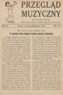 Przegląd Muzyczny. 1930, nr 9-10