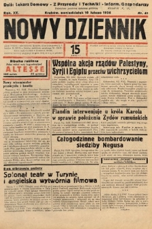 Nowy Dziennik. 1936, nr 41