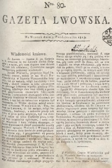 Gazeta Lwowska. 1813, nr 80