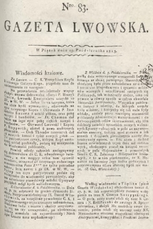 Gazeta Lwowska. 1813, nr 83