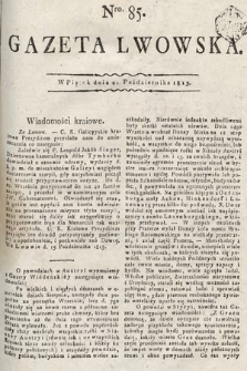 Gazeta Lwowska. 1813, nr 85