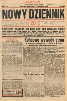 Nowy Dziennik. 1936, nr 322