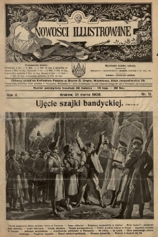 Nowości Illustrowane. 1908, nr 12