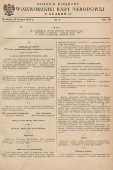 Dziennik Urzędowy Wojewódzkiej Rady Narodowej w Krakowie. 1959, nr 3