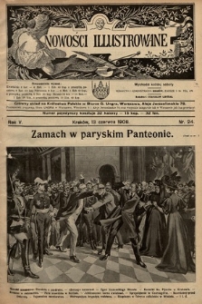 Nowości Illustrowane. 1908, nr 24