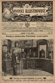 Nowości Illustrowane. 1908, nr 27