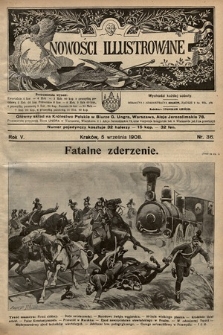 Nowości Illustrowane. 1908, nr 36