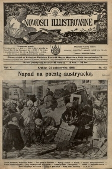 Nowości Illustrowane. 1908, nr 43